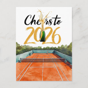 Tennis 2026 Nieuwjaarsviering Briefkaart