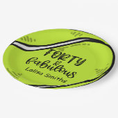 Tennis 40e verjaardagsfeestje op bord (Gekanteld)