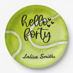 Tennis 40e verjaardagsfeestje op bord