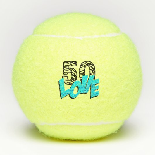 Tennis 50e anniversaire avec balle de tennis cinqu (Devant)
