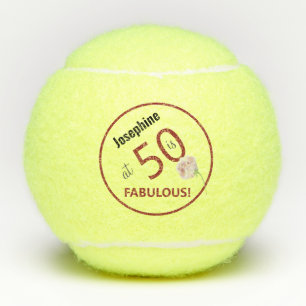Tennis 50e Anniversaire balle de tennis et nombre