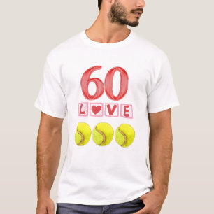 Tennis 60th Birthday voor speler T-shirt