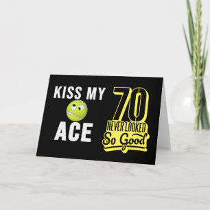 Tennis 70e verjaardag voor Tennis Player Kaart