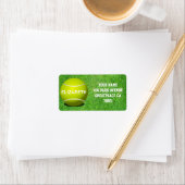 Tennis Aangepaste Bal Adreslabel Etiket (Insitu)