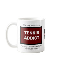 Tennis Addict Voeg Jouw naam Monogram Initiaal toe