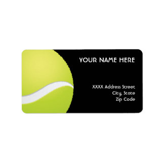Tennis Adresetiketten Etiket