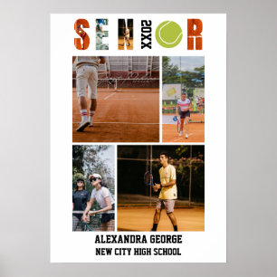 Tennis Afstudeer Senioren Avond Poster