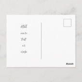 Tennis Afstudeerfeest Kawaii Bal Aangepaste Tekst Briefkaart (Achterkant)