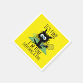 Tennis, alles is prima. servet (Hoek)