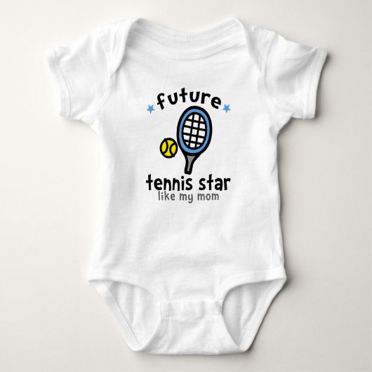 Tennis als mam romper (Voorkant)