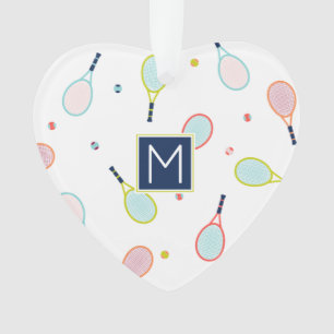 Tennis Amour Coeur Monogramme Vacances Personnalis
