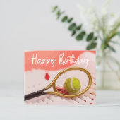 Tennis Anniversaire avec balle pour la carte Joueu (Debout devant)