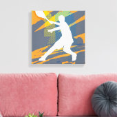 Tennis art toile design d'impression maison ou clu (Insitu(Salon))