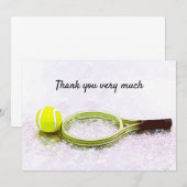 Tennis avec raquette merci beaucoup joueur (Devant / Derrière)