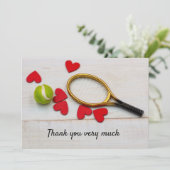 Tennis avec raquette merci beaucoup joueur (Debout devant)