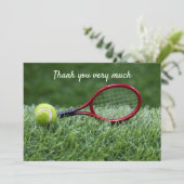 Tennis avec raquette merci beaucoup joueur (Debout devant)