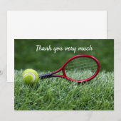 Tennis avec raquette merci beaucoup joueur (Devant / Derrière)