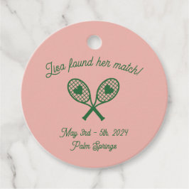 Tennis Bachelorette Gift Label