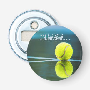 Tennis bal, ik zou die grappige cadeautje pakken button flesopener