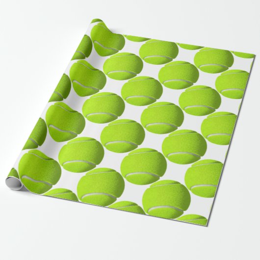 Tennis Ball Cadeaupapier (Uitgerold)