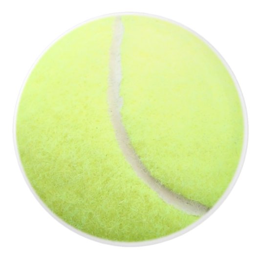 Tennis Ball Ceramic Knob. Keramische Knop (Voorkant)