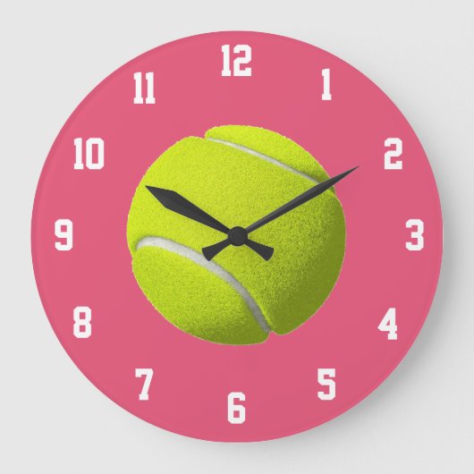 Tennis Ball Clock Grote Klok (Voorkant)