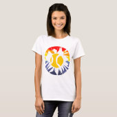 Tennis Ball Cravate Break T-shirt pour femmes et f (Devant entier)