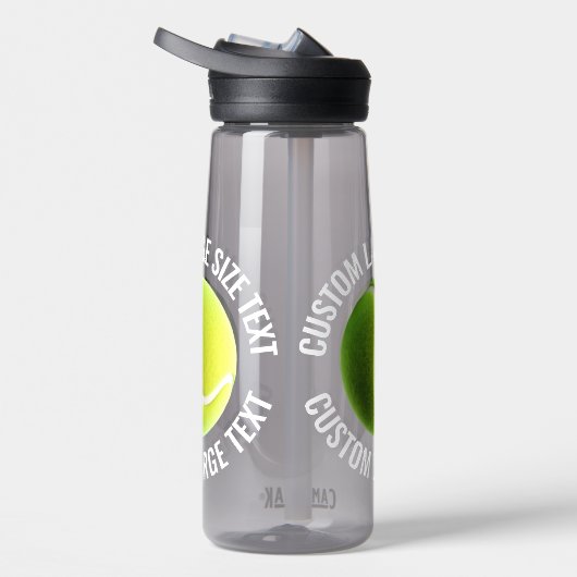 Tennis Ball Custom Personalized Large Text 25 oz. Waterfles (Rechts)