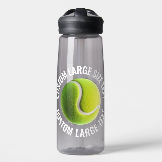 Tennis Ball Custom Personalized Large Text 25 oz. Waterfles (Voorkant)