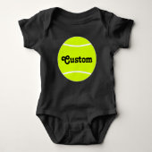 Tennis Ball Custom Text Tennis Suite Romper (Voorkant)