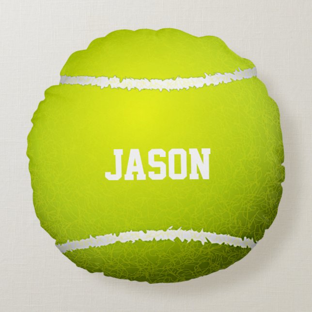 Tennis Ball Design Coussin rond (Devant)