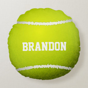 Tennis Ball Design Coussin rond
