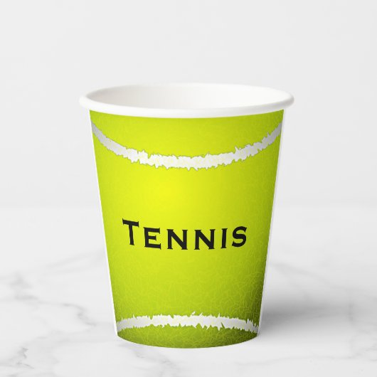 Tennis Ball Design Cup Papieren Bekers (Voorkant)