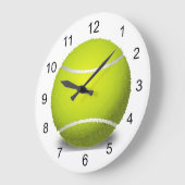 Tennis Ball Design Wall Horloge (Angle)