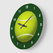 Tennis Ball Design Wall Horloge (Angle)
