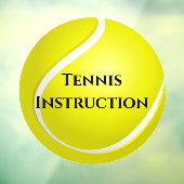 Tennis Ball Design Window Cling Raamsticker (Vel 3)
