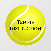 Tennis Ball Design Window Cling Raamsticker (Vel)