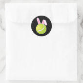 Tennis Ball Easter Bunny Ronde Sticker (Tas)