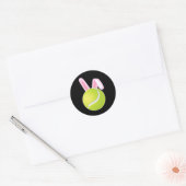 Tennis Ball Easter Bunny Ronde Sticker (Envelop)
