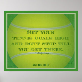 Tennis Ball en Citaat 004 Poster
