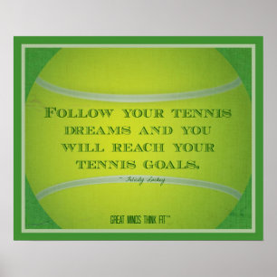 Tennis Ball en Citaat 018 Poster