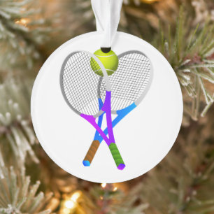 Tennis Ball en Rackets Ornament
