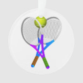 Tennis Ball en Rackets Ornament (voorkant)