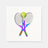 Tennis Ball en Rackets Servet (Voorkant)