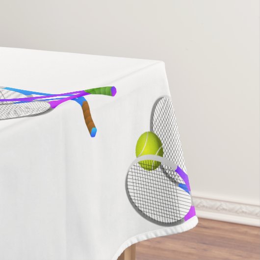Tennis Ball en Rackets Tafelkleed (Voorbeeld)