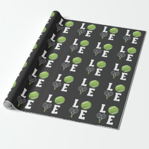 Tennis Ball en Rackets van Tennis Player Cadeaupapier