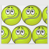 Tennis Ball Face Cadeaupapier (Vlak)