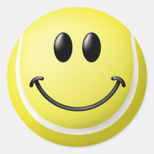 Tennis Ball Face Ronde Sticker