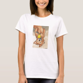 Tennis Ball Fun Golden Retriever Dog Art T-shirt