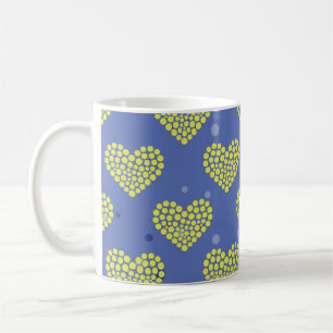 Tennis Ball in Heart Shape - Patroon Koffiemok